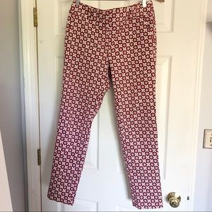 Loft julie skinny geo design pants
